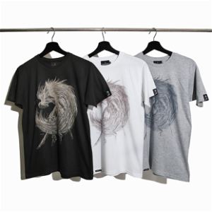 Bloodborne Torch Torch T-shirt Collection: Bloody Crow Of Cainhurst White (XL Size)
