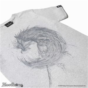 Bloodborne Torch Torch T-shirt Collection: Bloody Crow Of Cainhurst Heather Gray Ladies (M Size)
