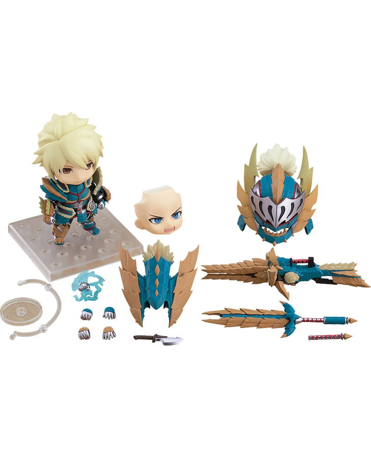 Nendoroid No. 1421-DX Monster Hunter World Iceborne: Hunter Male Zinogre Alpha Armor Ver. DX image 1