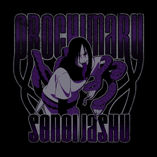 Naruto Shippuden - Orochimaru Hidden Shadow Snake Hands T-shirt Black (M Size) image 2