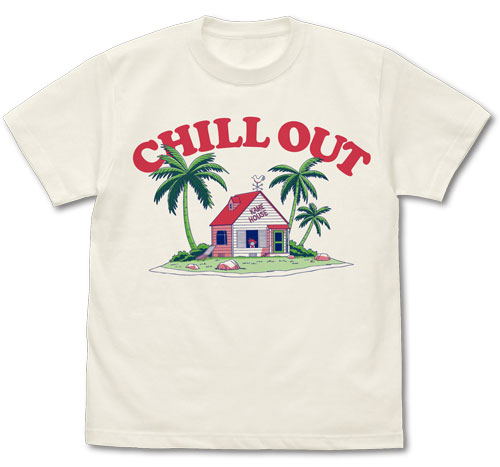 Dragon Ball - Kame House And Goku T-shirt Vanilla White (XL Size) image 1