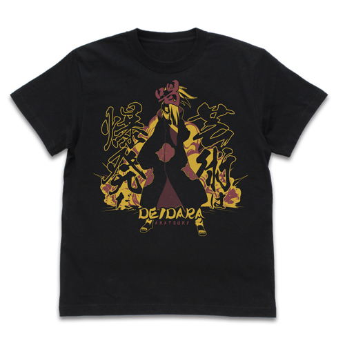Naruto Shippuden - Deidara Art Is An Explosion T-shirt Black (M Size) image 1