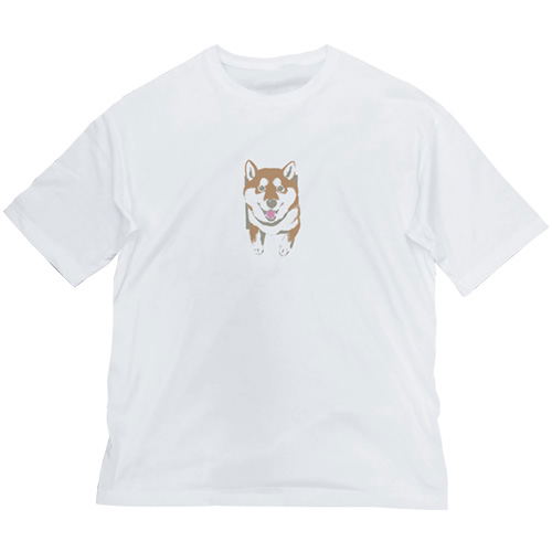Doomsday With My Dog - Yu Ishihara Design Wall And Haru-san Big Silhouette T-shirt (White | Size XL) image 1