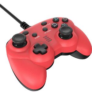 CYBER ・ Wired Controller Mini for PlayStation 4 / Nintendo Switch (Red)