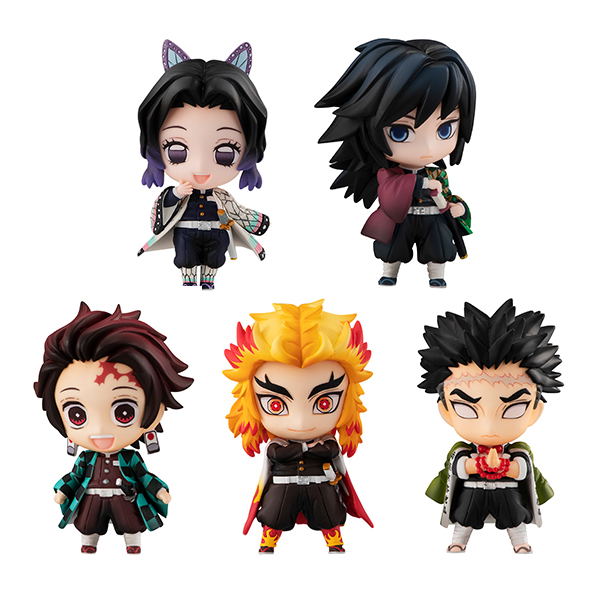 Demon Slayer: Kimetsu no Yaiba Tanjiro and the Pillars Mascot Set A image 1