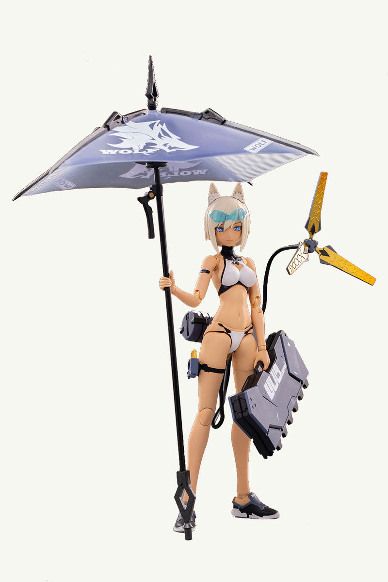 G.N.Project 1/12 Scale Action Pre-Painted Figure: Wolf-001 Swimwear Body & Armed Set image 1