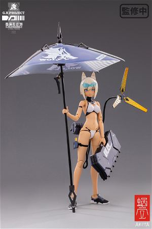 G.N.Project 1/12 Scale Action Pre-Painted Figure: Wolf-001 Swimwear Body & Armed Set