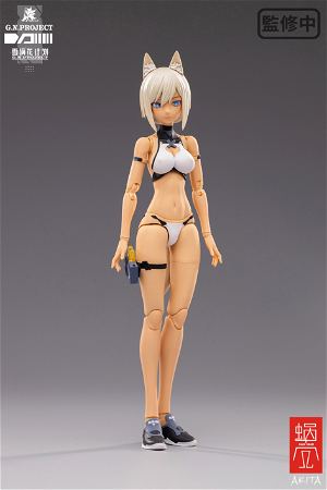 G.N.Project 1/12 Scale Action Pre-Painted Figure: Wolf-001 Swimwear Body & Armed Set