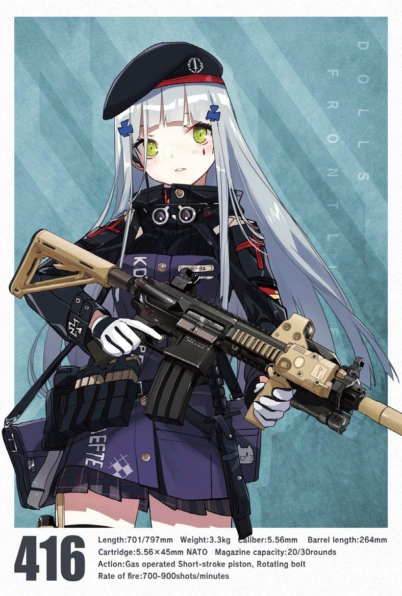 LittleArmory LADF08 Girls' Frontline 1/12 Scale Model Kit: 416 Type image 12