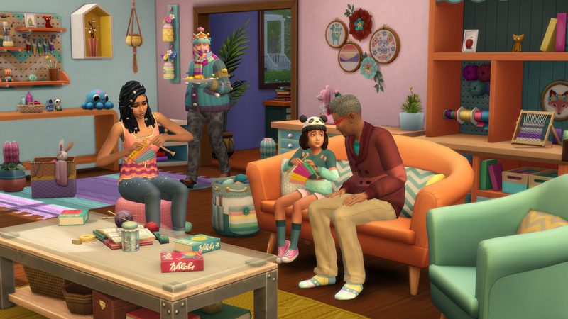 The Sims 4: Nifty Knitting Stuff (DLC) <span class="ext" style="background-color: #F96529; color: #FFFFFF;">Electronic Arts</span> <span class="ext" style="background-color: #B0000F; color: #FFFFFF;">DLC</span> <span class="ext ext_digital">digital</span> image 2