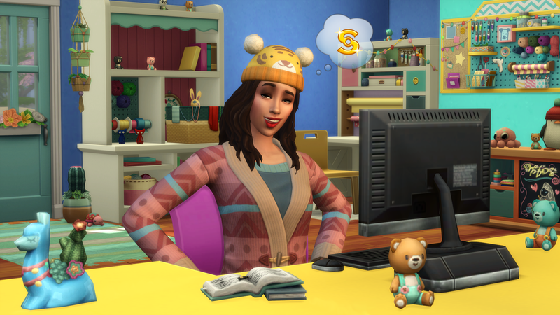 The Sims 4: Nifty Knitting Stuff (DLC) <span class="ext" style="background-color: #F96529; color: #FFFFFF;">Electronic Arts</span> <span class="ext" style="background-color: #B0000F; color: #FFFFFF;">DLC</span> <span class="ext ext_digital">digital</span> image 4