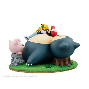 G.E.M. EX Series Pocket Monsters Pre-Painted PVC Figure: Pokemon Good Night with the Snorlax
