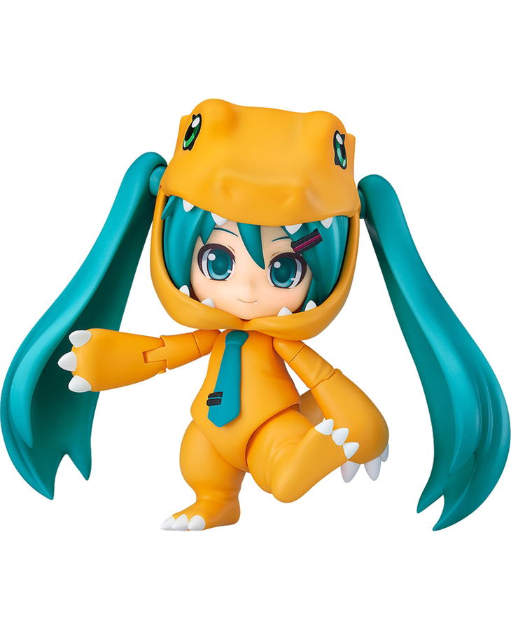 Nendoroid No. 1439 Character Vocal Series 01 Hatsune Miku / Digimon Adventure: Hatsune Miku Kigurumi Agumon Ver. image 1