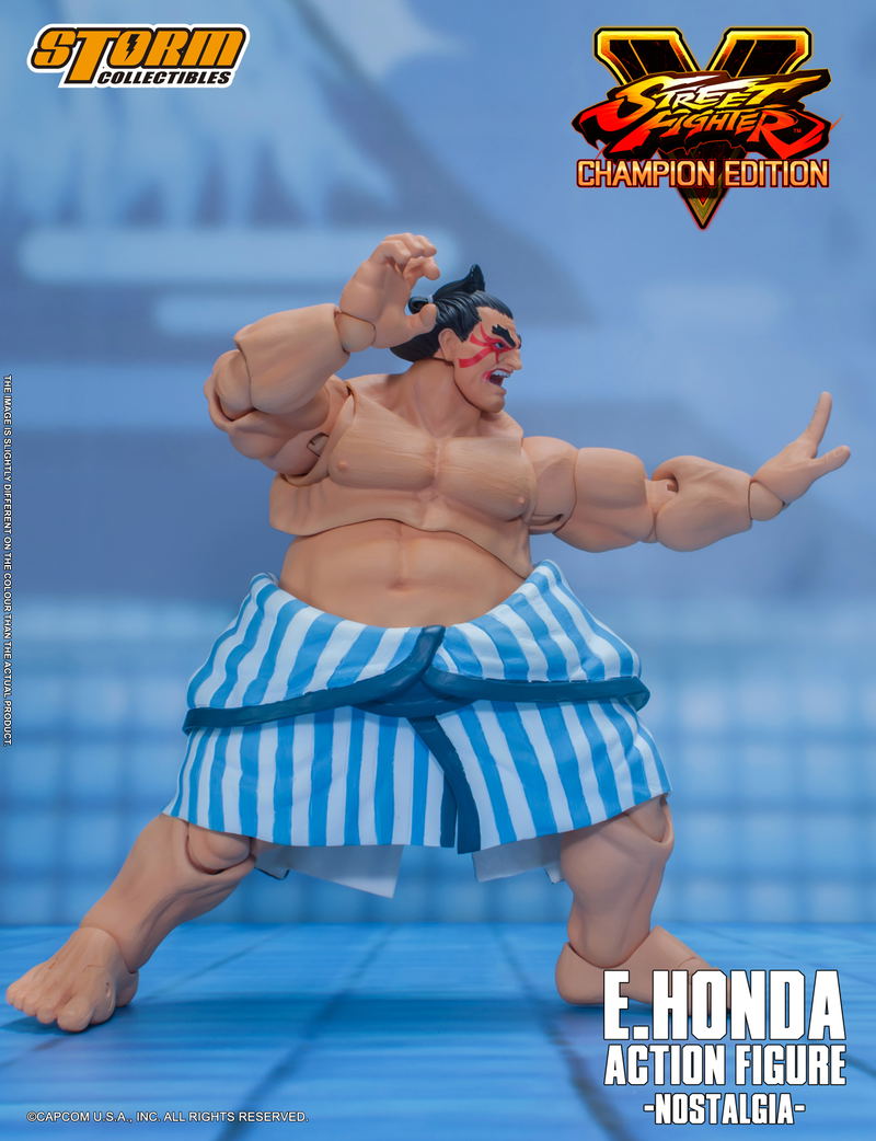 Street Fighter V 1/12 Scale Pre-Painted Action Figure: E. Honda -Nostalgia- image 2