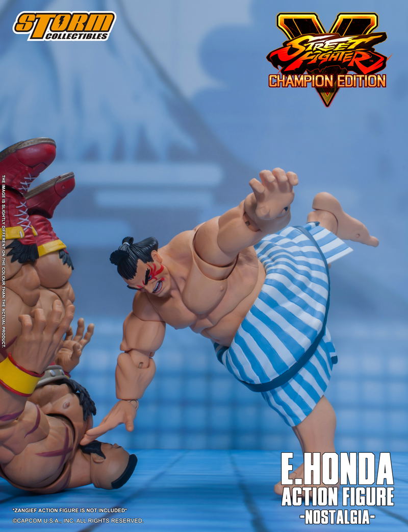 Street Fighter V 1/12 Scale Pre-Painted Action Figure: E. Honda -Nostalgia- image 8