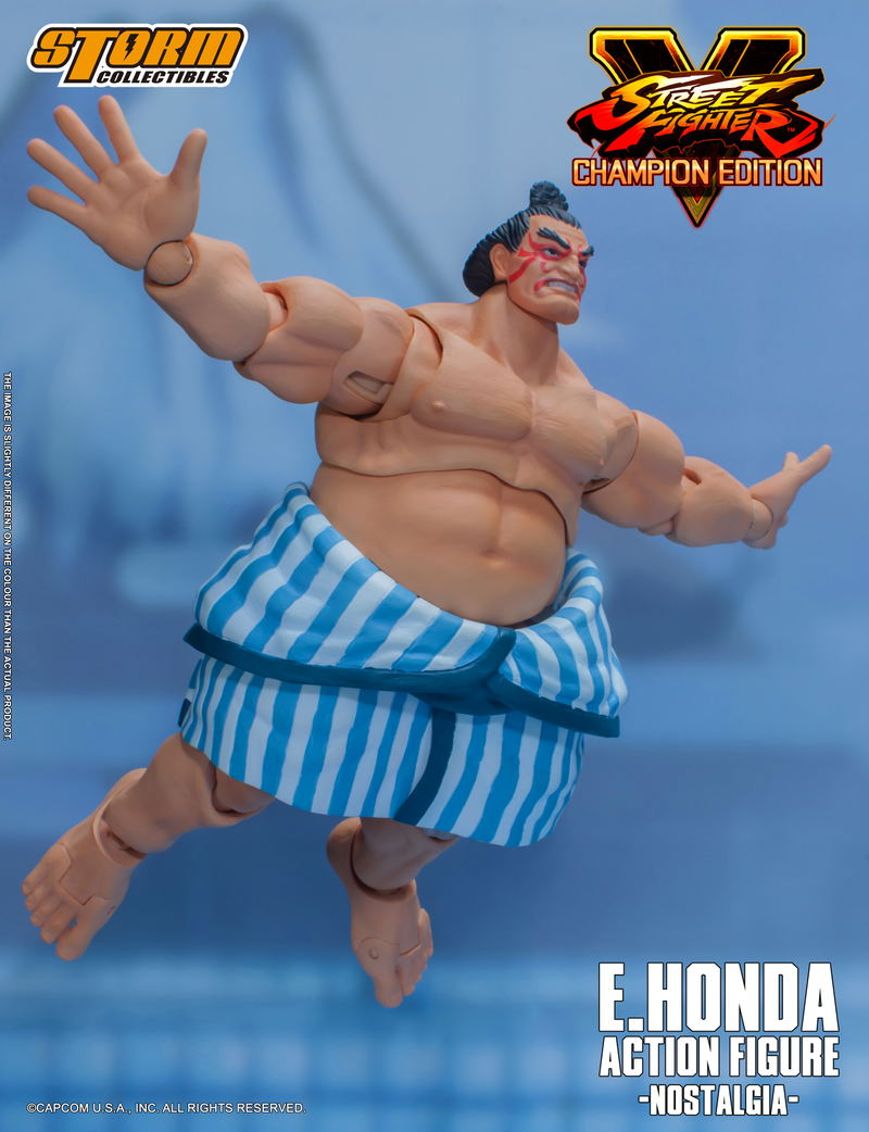 Street Fighter V 1/12 Scale Pre-Painted Action Figure: E. Honda -Nostalgia- image 9