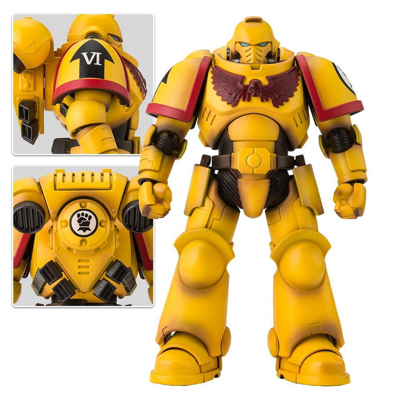 Warhammer 40,000 Action Figure: Imperial Fists with Auto Bolt Rifle and Auxiliary Grenade Launcher image 8