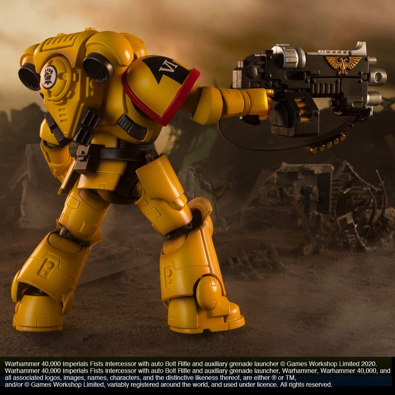 Warhammer 40,000 Action Figure: Imperial Fists with Auto Bolt Rifle and Auxiliary Grenade Launcher image 7
