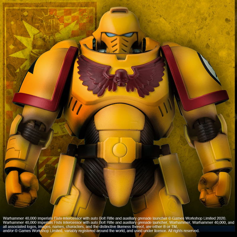 Warhammer 40,000 Action Figure: Imperial Fists with Auto Bolt Rifle and Auxiliary Grenade Launcher image 2