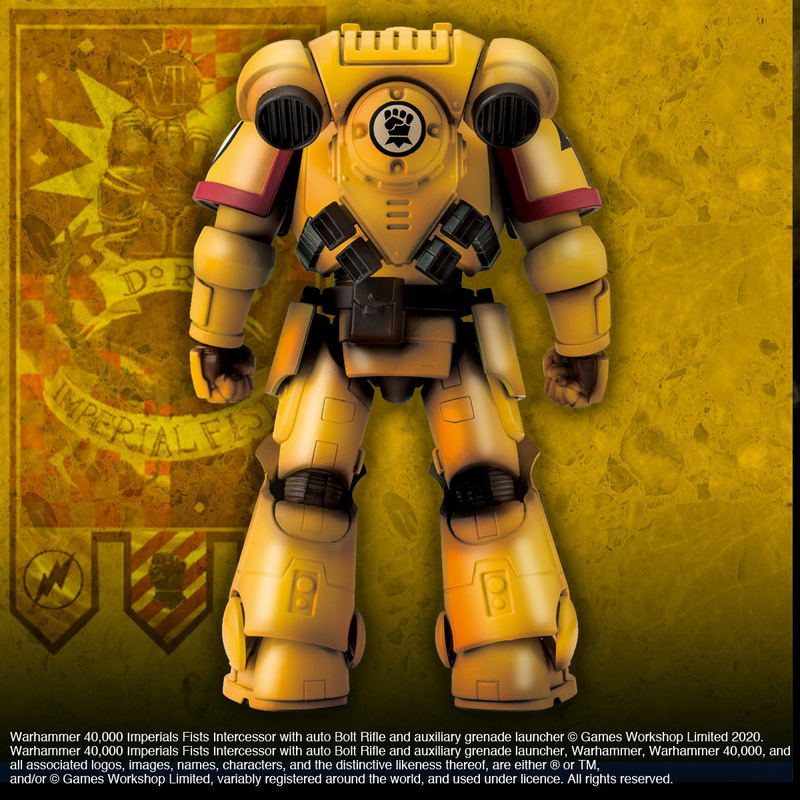 Warhammer 40,000 Action Figure: Imperial Fists with Auto Bolt Rifle and Auxiliary Grenade Launcher image 3