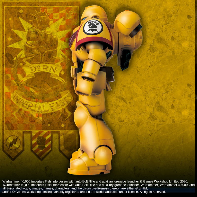 Warhammer 40,000 Action Figure: Imperial Fists with Auto Bolt Rifle and Auxiliary Grenade Launcher image 4