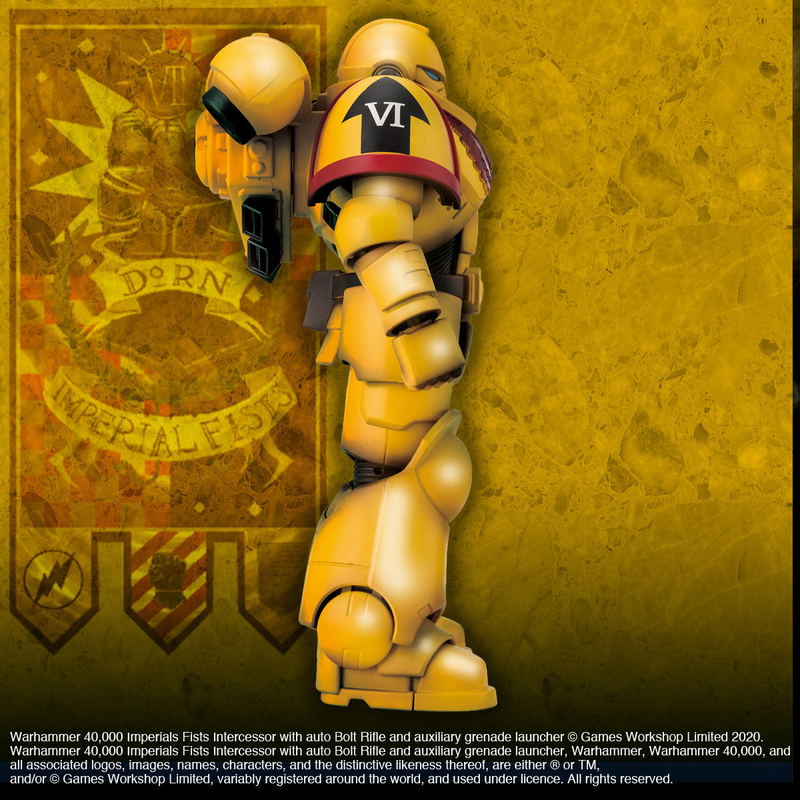 Warhammer 40,000 Action Figure: Imperial Fists with Auto Bolt Rifle and Auxiliary Grenade Launcher image 5