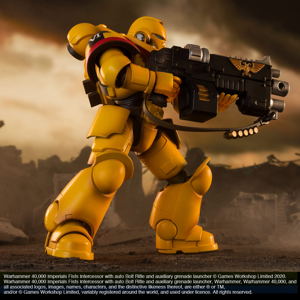 Warhammer 40,000 Action Figure: Imperial Fists with Auto Bolt Rifle and Auxiliary Grenade Launcher