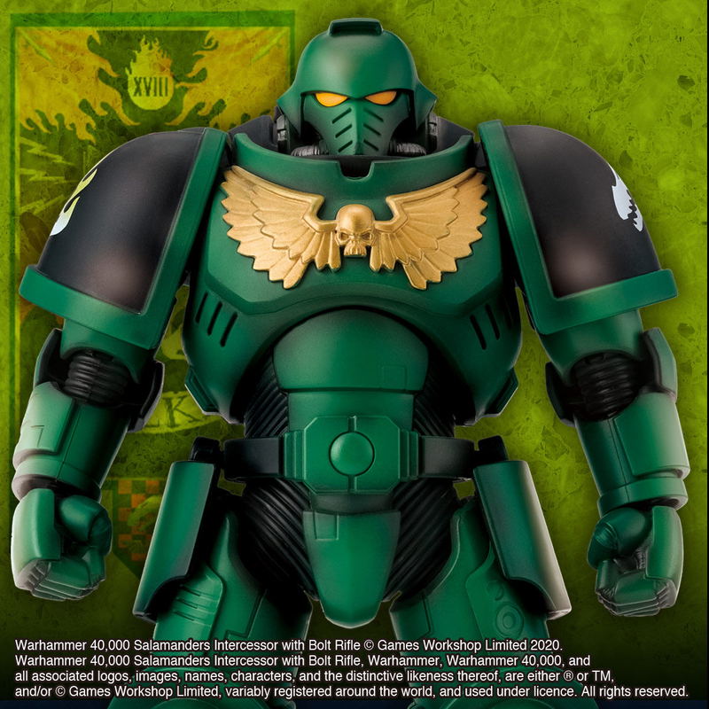 Warhammer 40,000 Action Figure: Salamanders Intercessor with Bolt Rifle image 2