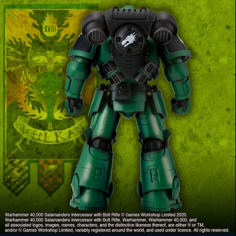 Warhammer 40,000 Action Figure: Salamanders Intercessor with Bolt Rifle image 3