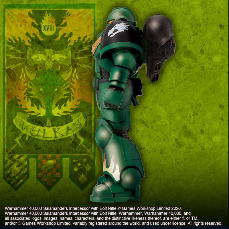 Warhammer 40,000 Action Figure: Salamanders Intercessor with Bolt Rifle image 4
