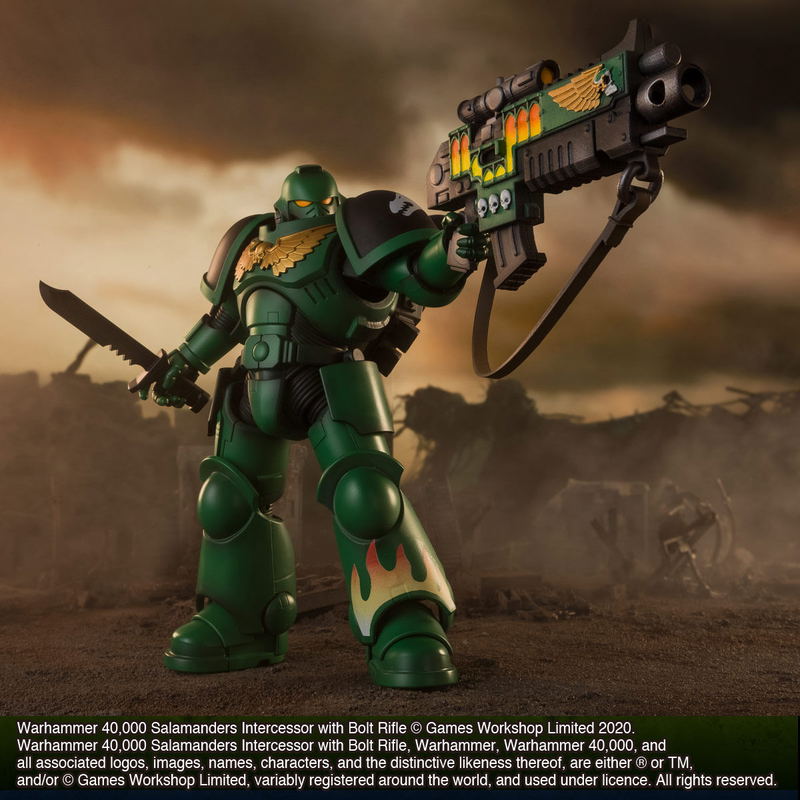 Warhammer 40,000 Action Figure: Salamanders Intercessor with Bolt Rifle image 6
