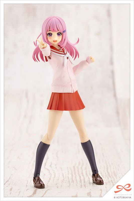 Sousaishojoteien 1/10 Scale Model Kit: Yuki Madoka Touou High School Winter Clothes Dreaming Style Fresh Berry [KOTOBUKIYA Shop Exclusive] image 2