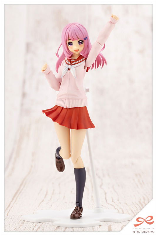 Sousaishojoteien 1/10 Scale Model Kit: Yuki Madoka Touou High School Winter Clothes Dreaming Style Fresh Berry [KOTOBUKIYA Shop Exclusive] image 3