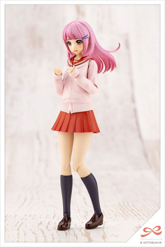 Sousaishojoteien 1/10 Scale Model Kit: Yuki Madoka Touou High School Winter Clothes Dreaming Style Fresh Berry [KOTOBUKIYA Shop Exclusive] image 4