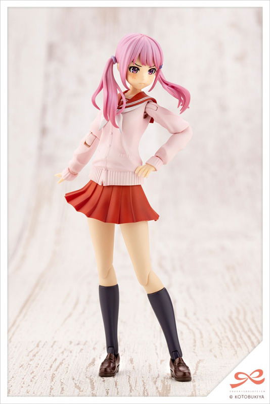 Sousaishojoteien 1/10 Scale Model Kit: Yuki Madoka Touou High School Winter Clothes Dreaming Style Fresh Berry [KOTOBUKIYA Shop Exclusive] image 5