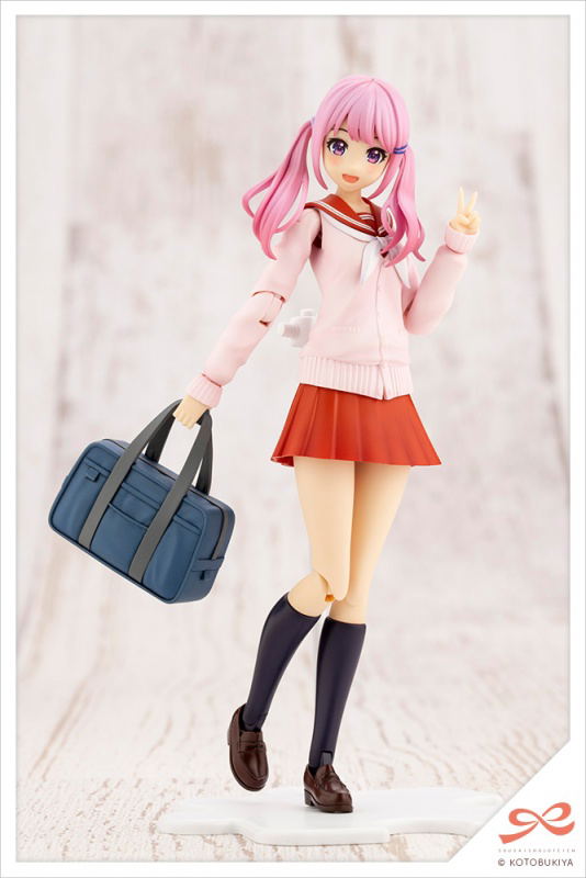 Sousaishojoteien 1/10 Scale Model Kit: Yuki Madoka Touou High School Winter Clothes Dreaming Style Fresh Berry [KOTOBUKIYA Shop Exclusive] image 6