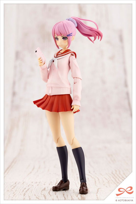 Sousaishojoteien 1/10 Scale Model Kit: Yuki Madoka Touou High School Winter Clothes Dreaming Style Fresh Berry [KOTOBUKIYA Shop Exclusive] image 7