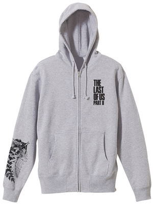 The Last Of Us Part II Zippered Hoodie Mix Gray (XL Size)_