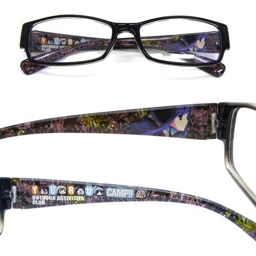 Yuru Camp Chara Print Glasses (Non-Lens) image 1