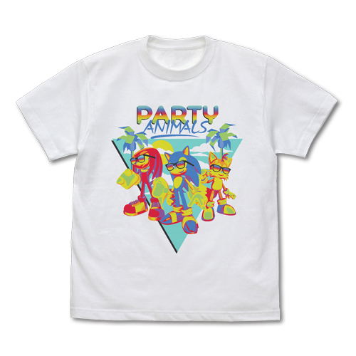 Sonic The Hedgehog - Sonic Party Animals Full Color T-shirt White (M Size) image 1