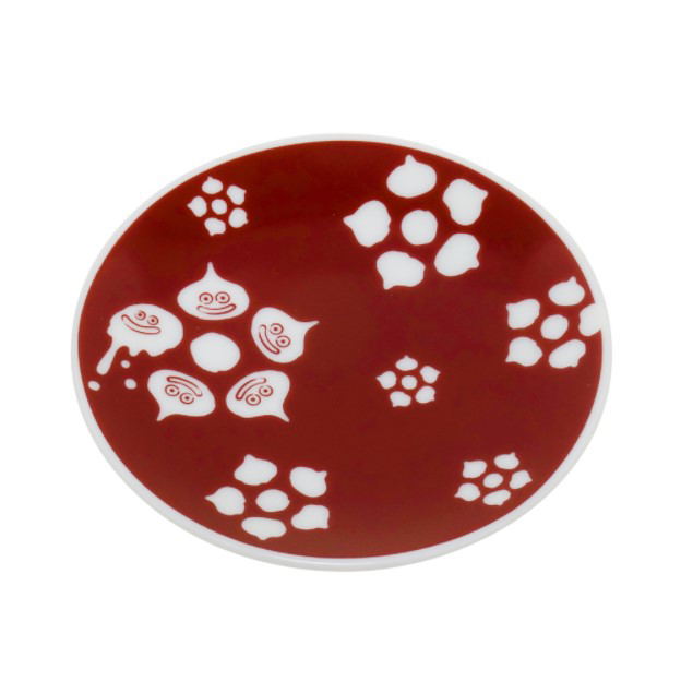 Dragon Quest - Smile Slime Japanese Series Mini Plate: Slime Fine Flower Pattern image 1
