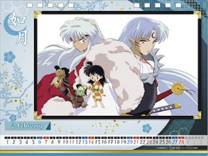Inuyasha Animation Desktop Calendar 2021