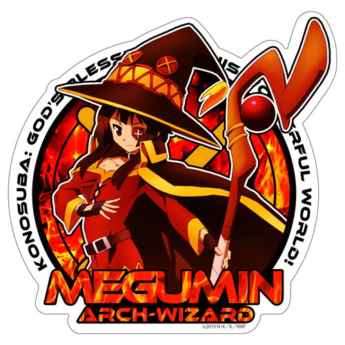 KonoSuba: God's Blessing On This Wonderful World! - Megumin Water Resistant Sticker image 1