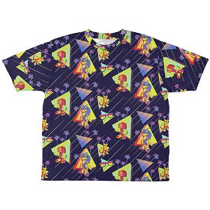 Sonic The Hedgehog - Pattern Design Double-sided Full Graphic T-shirt (L Size)