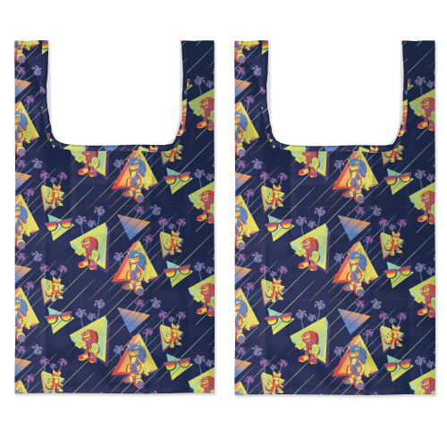 Sonic The Hedgehog - Pattern Design Full Color Eco Bag image 1
