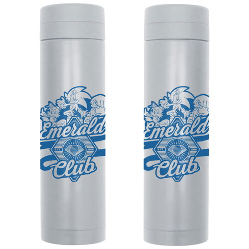 Sonic The Hedgehog - Sonic Chaos Emerald Thermos Bottle Gray image 1