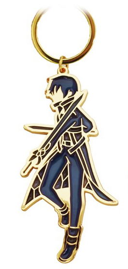 Sword Art Online Alicization War Of Underworld - Kirito Stained Glass Style Keychain image 1