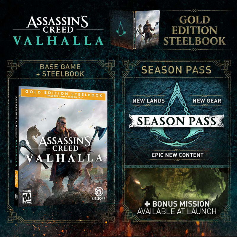 Assassin's Creed Valhalla [Gold Edition Steelbook] image 1
