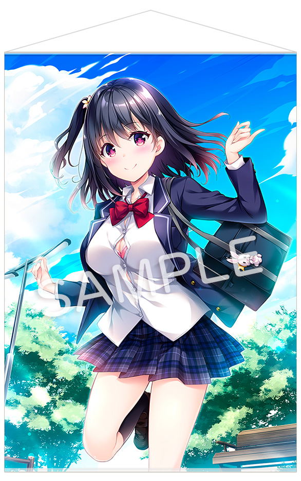 Kumako Hisama Original Illustration Daki Kano A1 Wall Scroll: Fujishima Momiji (Re-run) image 1