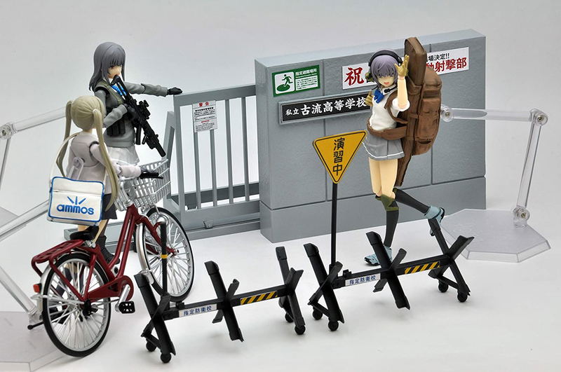 Little Armory LD029 1/12 Scale Model Kit: Shiteibouei School Gate (Concrete Type) image 9